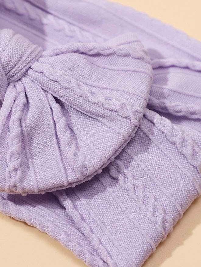 XuoAz Baby Girls Bow Flora Headband Baby Turban Knotted Elastic Headwrap for Newborn Infant Toddler Hair Accessories