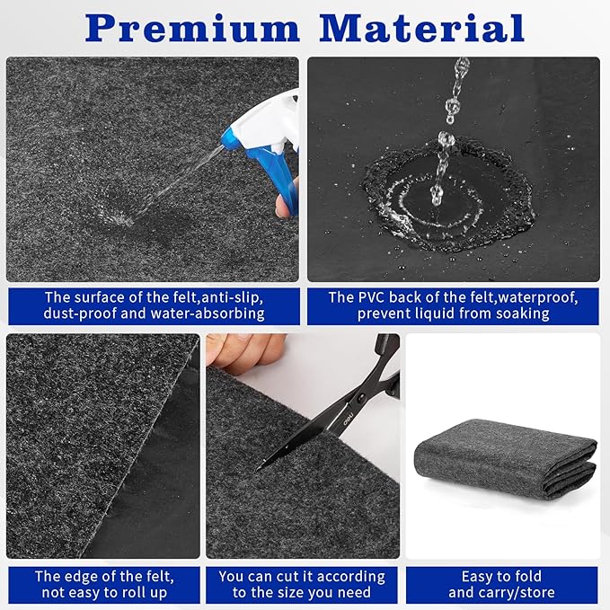 Outdoor Playhouse Mat Extra Large, 55"X55" Waterproof Play Mat Non Slip Activity Rug Pad, Portable Mat for Game House Playhouse Accessories