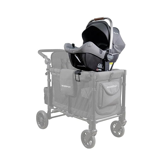 WONDERFOLD Stroller Wagon Car Seat Adapter - Secure Attachment for Infant Car Seat Makes Room for Baby and 2 Kids in Opposite Seats (W4 Series, Not Compatible with L & Pro)
