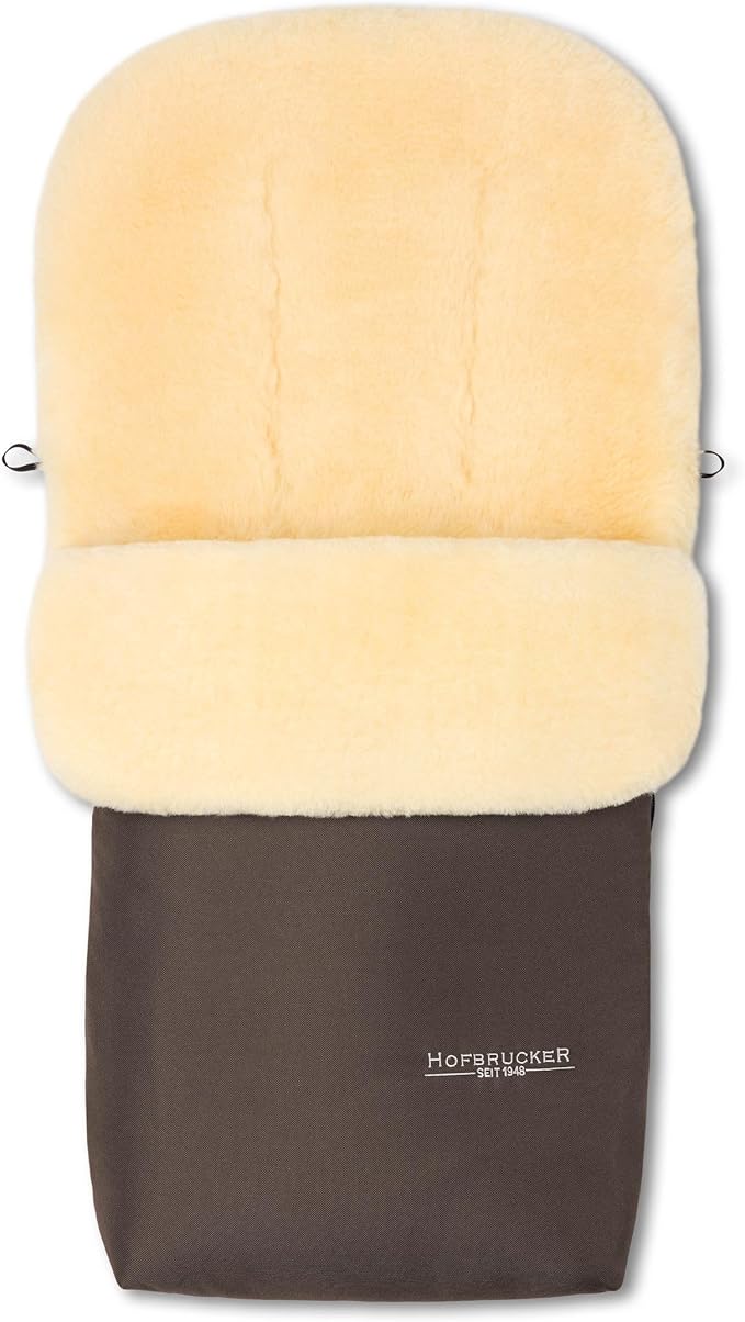 Lambskin Footmuff PUTZI – All-Season Baby Footmuff with Removable Top