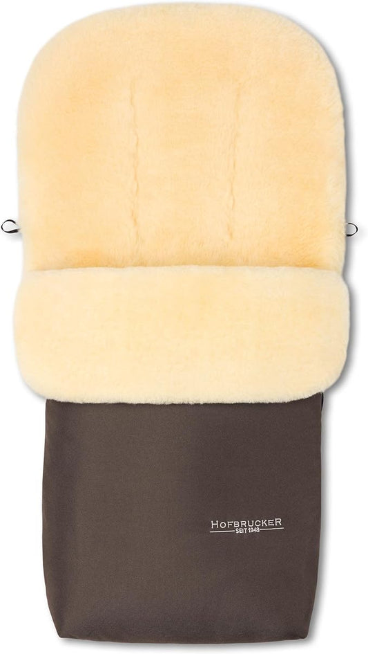 Lambskin Footmuff PUTZI – All-Season Baby Footmuff with Removable Top