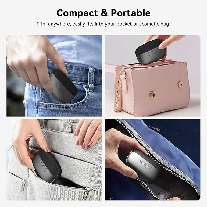 Electric Nail Trimmer – 3-in-1 Electric Nail Clippers with Polisher, 2-Speed Strong Power Automatic Nails Trimmers with Nail Scraps Collector for Seniors and Babies (Dark Gray)