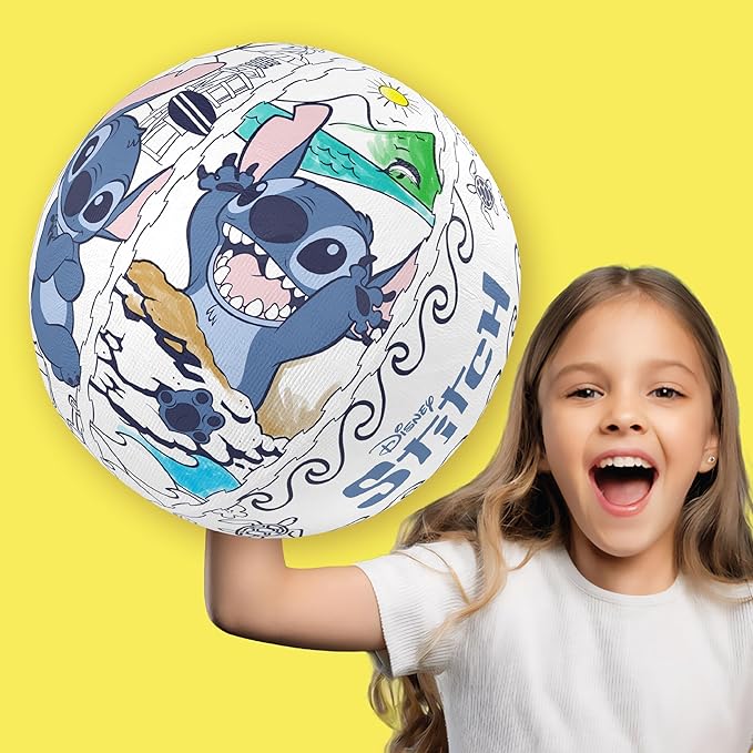 Ollyball, Disney Stitch, the ultimate indoor play ball for kids and parents, colorable ball, suitable for indoor and outdoor play