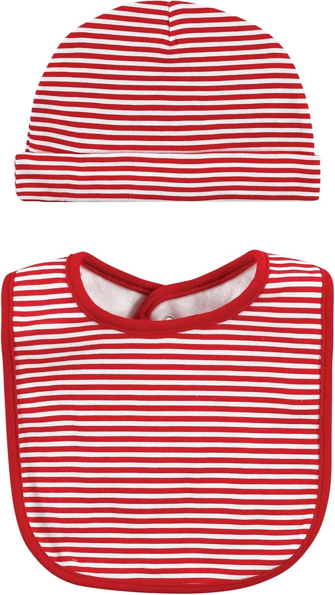 Hudson Baby Unisex Baby Cotton Bib and Headband Set