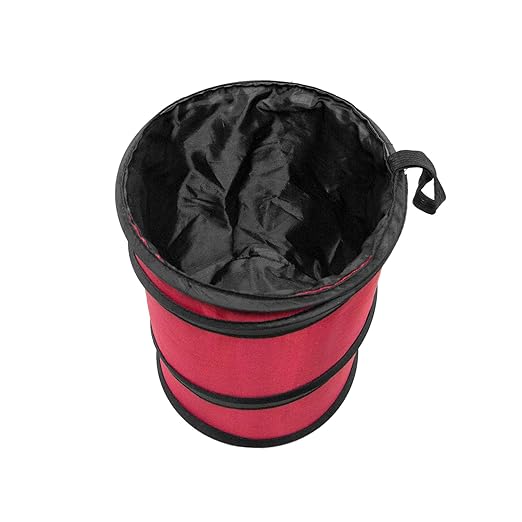 FH Group FH1120 Collapsible Trash Can (Red) Small with Gift - Universal Fit