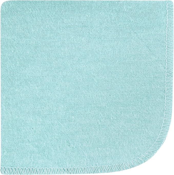 Hudson Baby Unisex Baby Flannel Cotton Washcloths, Happy Planets 10 Pack, One Size