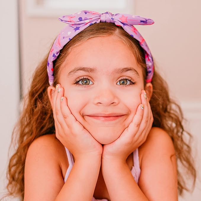 FROG SAC Princess Knotted Headbands for Girls, Toddlers, and Kids - Knot Hair Bands, Rabbit Ear Head Bands, Heart Daisy Hair Accessories