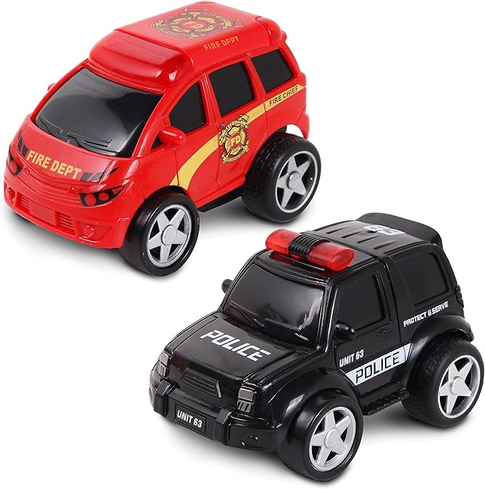 NKOK Junior Racers 2PK Friction Powered Fire Rescue & Police