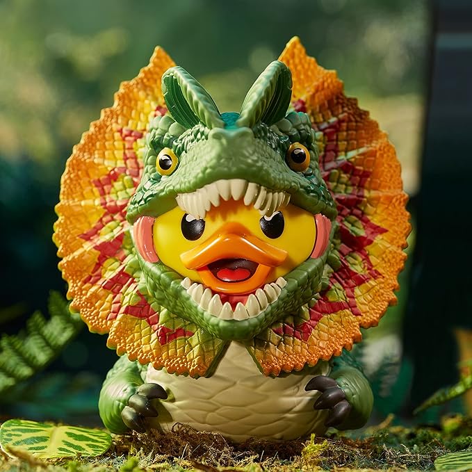 TUBBZ Boxed Edition: Jurassic World Rebirth - Dilophosaurus Cosplaying Rubber Duck Vinyl Figure