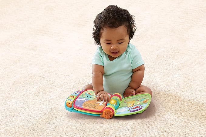 VTech Baby My first songbook - colourful book with 6 pages and moving elements to play, listen and sing along - for children from 6-36 months