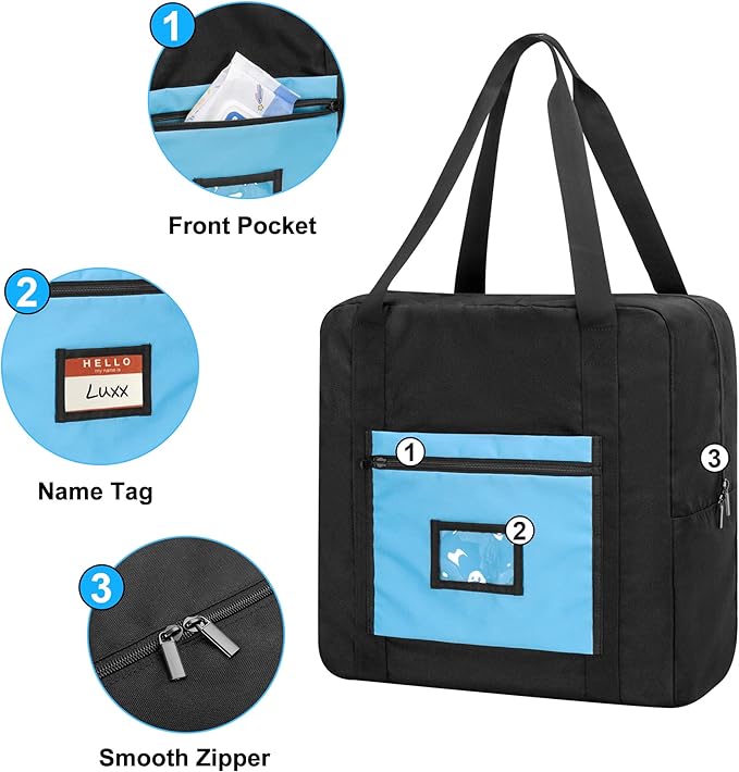 Teamoy Infant Booster Seat Travel Bag for Airplane, Fits Most Standard Seats, Cover With Handle, Black