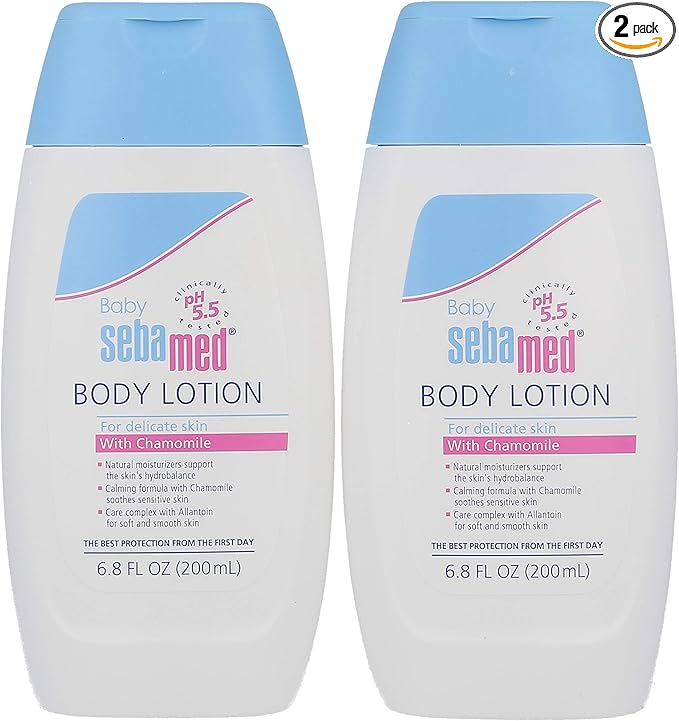 Sebamed Baby Lotion, 6.8-Fluid Ounces Bottles (Pack of 2)