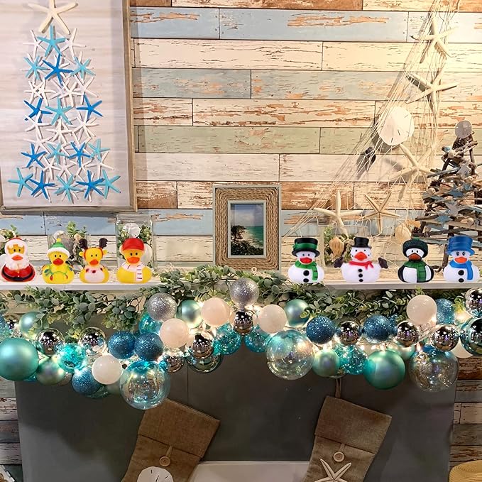 11pcs Christmas Rubber Ducks, Bath Rubber Ducky Toys Cute Assorted Holiday Rubber Ducks for Christmas Holiday Celebrations Party Supplies Gifts