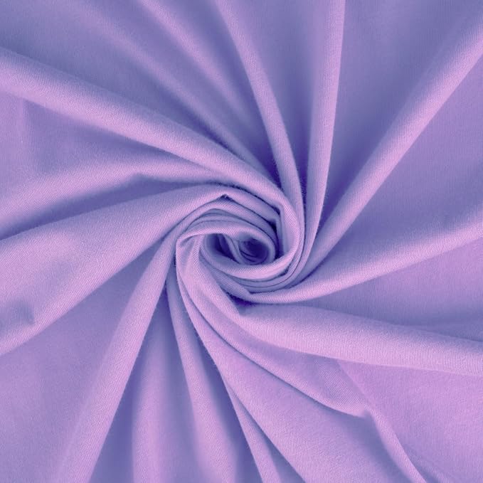 Pack N Play Sheets Fitted 24 x 42, Compatible with BabyBjorn, Guava Lotus and Similar - 100% Cotton Jersey - Soft, Durable & Hypoallergenic, 2-Pack, Pink & Lilac, by SheetWorld, Made in USA
