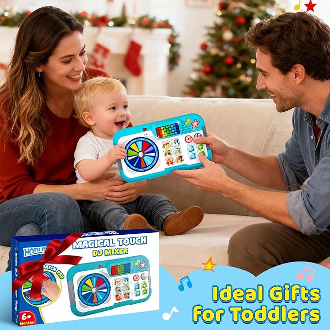 Baby DJ Toys for 6-12 Months, DJ Table for Baby 1 Year Old Boys Girls, Interactive Early Development Toy, Christmas Birthday Gifts for Toddlers