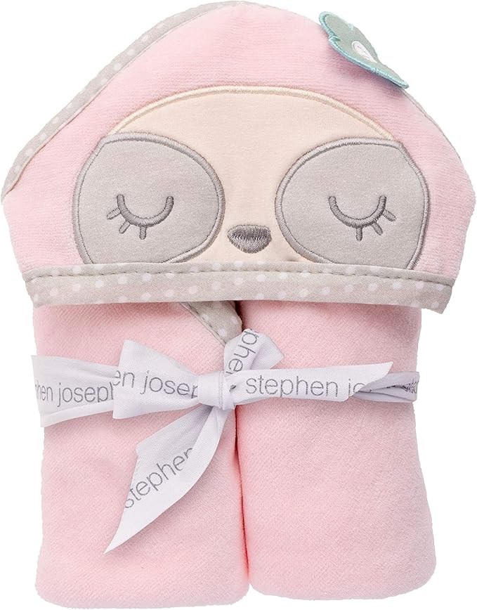 Stephen Joseph Hooded Bath Towel, Sloth, SJ119510