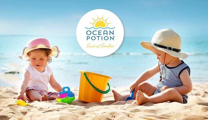 Ocean Potion Baby Sunscreen Lotion SPF 50, Broad Spectrum UVA/UVB Sun Protection, Gentle Non-Greasy Sunscreen Body Lotion with Aloe & Vitamin E, Travel Size Sun Screen 3.4 oz, Unscented