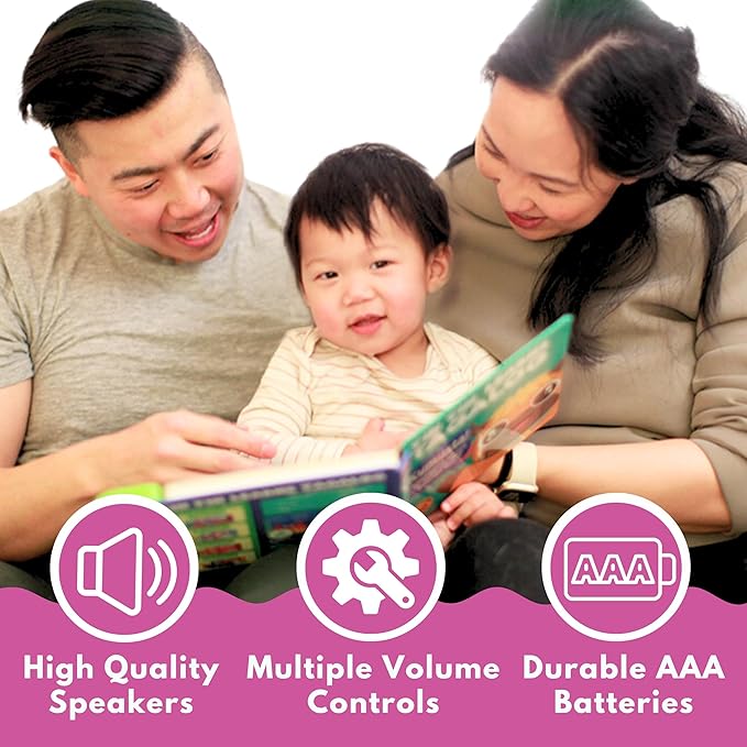Vol. 2 — Interactive Sound Board Book for Toddlers 1-3, Bilingual English & Filipino Songs & Nursery Rhymes, Talking Musical Book, Musical Toy Gift for Babies & Kids