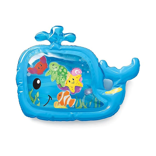Infantino Jumbo Pat & Play Water Mat, Sea-Themed Mess-Free Water Play for Babies, Supports Motor Skills Development, Multicolor, 3M+