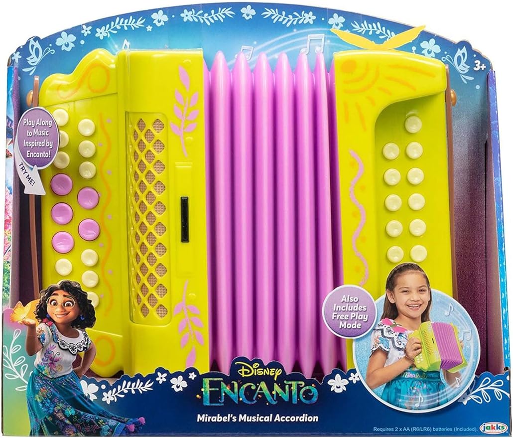 Disney Encanto Mirabel's Musical Accordion - Great as Costume Accessory or for Pretend Play!