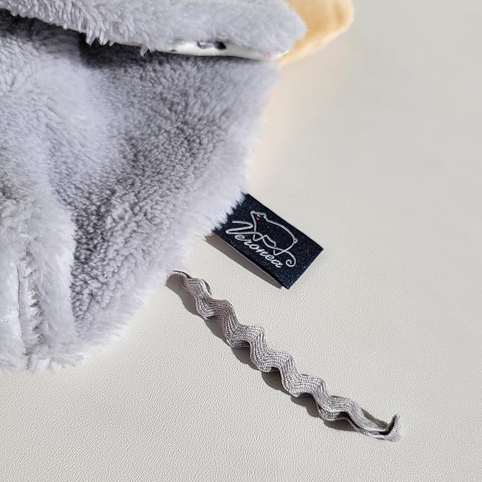 Helga The Goose, Pacifier Holder, Security Blanket Lovey, Infant Stuffed Toy, 9.8 Inches (Pack of 1) (Sky Grey)