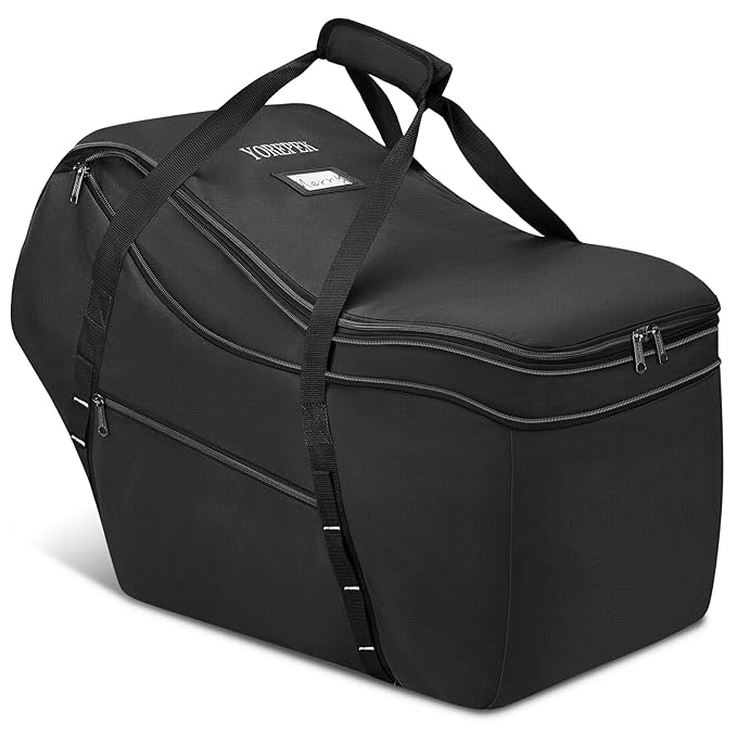 YOREPEK Extendable Infant Car Seat Travel Bag, Fit for Doona, Nuna Pipa, Graco SnugRide 35, UPPAbaby Mesa, Chicco Keyfit 30, Padded Carseat Bags for Air Travel, Car Seat Cover with Storage Bag