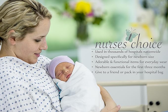 Newborn Baby Nail-Care Safety Kit: Includes Mittens, Nail Clipper, & Nail File by Nurses Choice