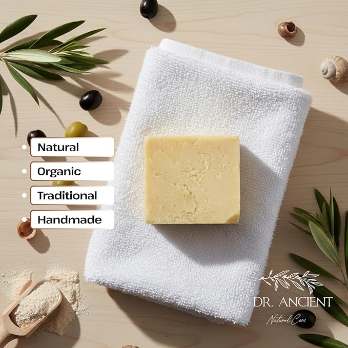 Dr.Ancient Snail Soap Bar, Organic Soap Bars Handcrafted the Traditional Way, Natural Chemical-Free, Vegan, Used for Face Wash, Body Wash, Hand Cleansing and Daily Skin Care, Gentle Cleanser