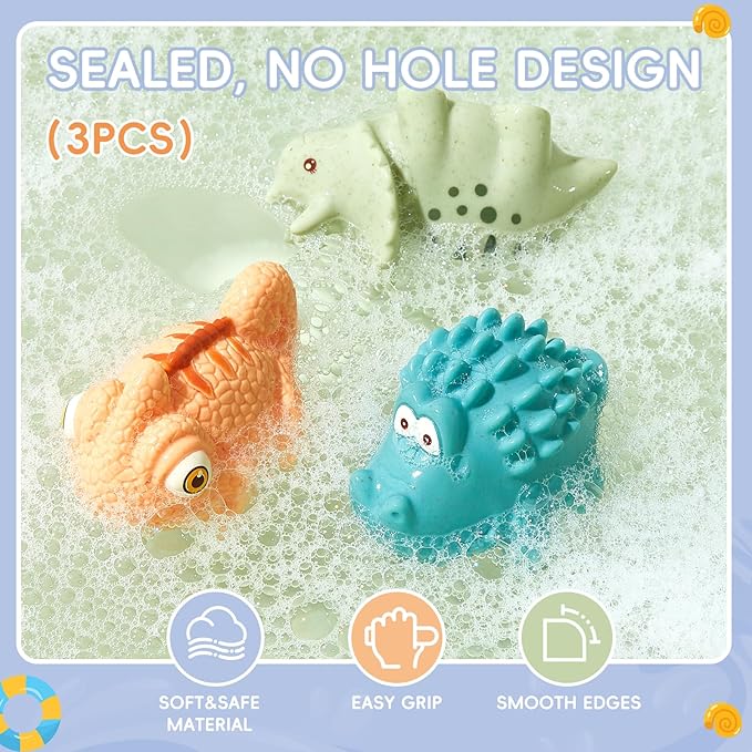 Baby Bath Toys for Kids Ages 1-3, 14 Pack Mold Free Toddler Bath Toys for 2-4 Bathtub Water Toys with Floating Boats&Cups and No Hole Bath Toy for Babies 6-12 Months Boy Girl Gifts