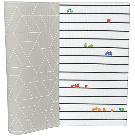 LITTLE Bot x World of Eric Carle Baby Play mat, The Very Hungary Caterpillar Ofie mat (Caterpillar Pop + Zen line)