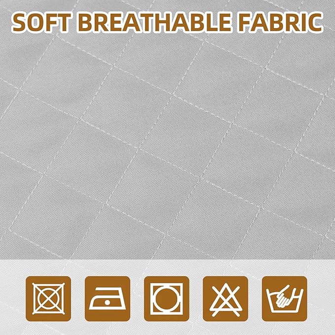 Fabric Seat for Bouncer, Replacement Cover for Baby Bjorn Bouncer Bliss, Soft Breathable Machine Washable (Light Grey, Cover Only)