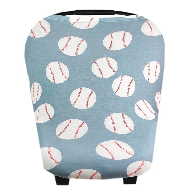 Copper Pearl Multi-Use Cover: Car Seat Covers, Nursing Cover, and Stroller Cover for Sun - Stretchy Fabric, All-Season Use, Stylish Designs, Easy Access for Moms - Slugger