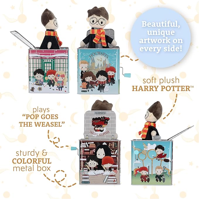Kids Preferred Harry Potter Jack-in-The-Box - Musical Toy for Babies Multi,6.5"