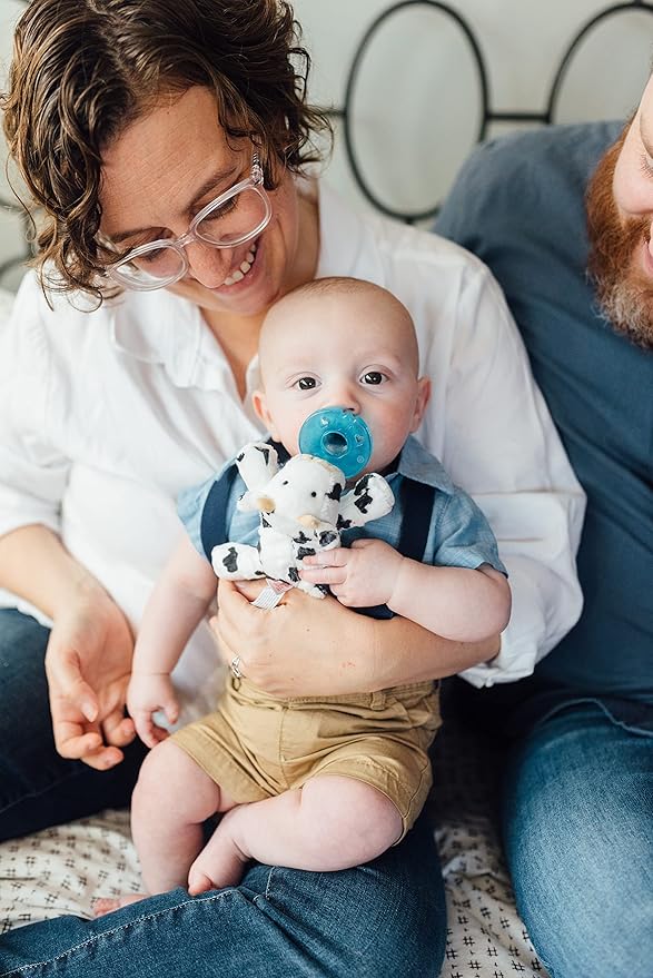 WubbaNub Silicone Infant Pacifier - Cow, BPA Free, Latex Free, Phthalate Free