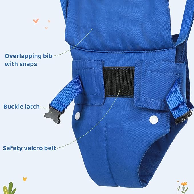 Slevoo Baby Jumper, Baby Doorway Jumper for Babies 6-12 Months, with Easy to Use Clamp and Adjustable Strap, Blue