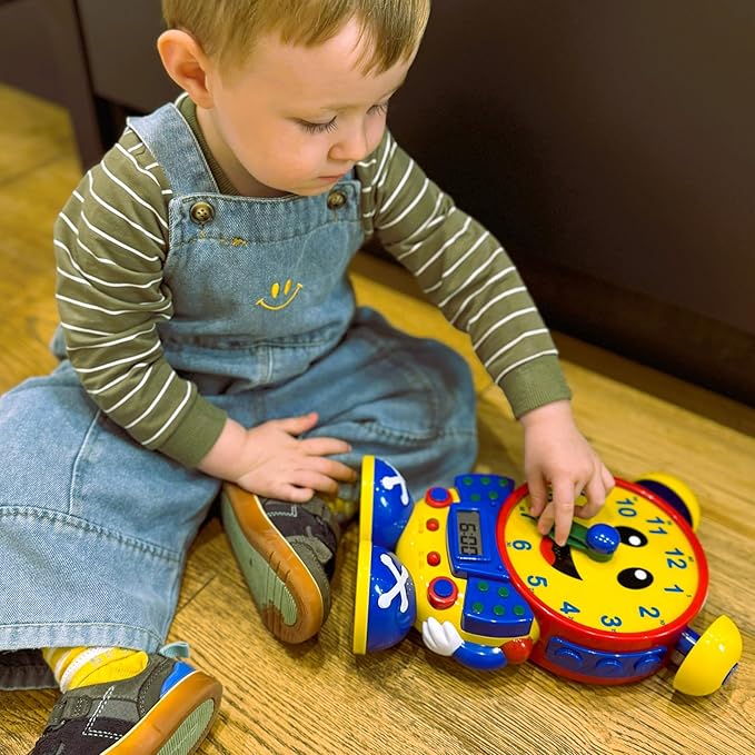 The Learning Journey Telly The Teaching Time Clock, Electronic Analog & Digital Time Telling Aid with Two Quiz Modes & Night Light,Multi