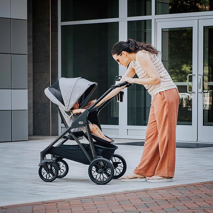 Chicco Corso LE ClearTex Modular Travel System, Corso LE Modular Stroller with KeyFit Max ClearTex Infant Car Seat and Base, Tidal/Blue