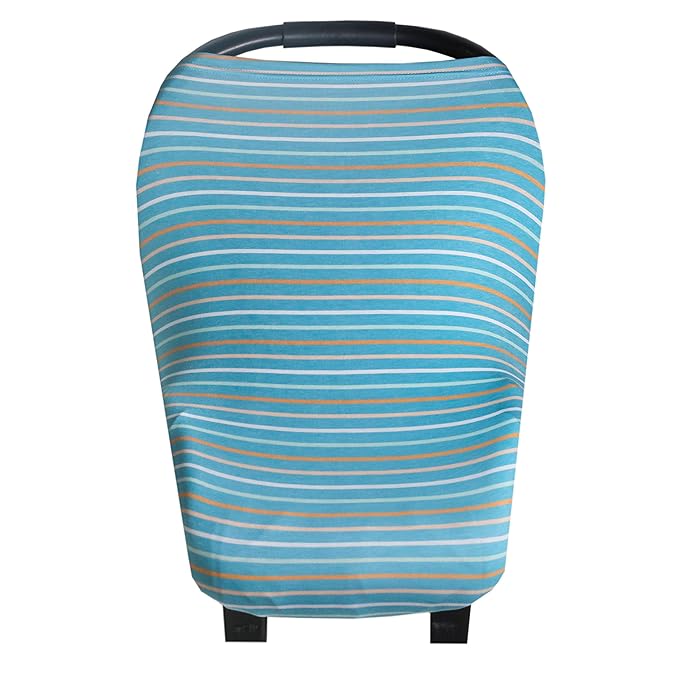 Copper Pearl Multi-Use Cover: Car Seat Covers, Nursing Cover, and Stroller Cover for Sun - Stretchy Fabric, All-Season Use, Stylish Designs, Easy Access for Moms - Milo