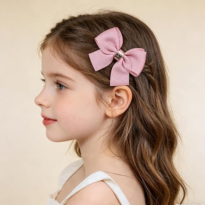 20PCS Baby Girl Dog Gift Wrap Hair Bow Clips Barrettes Grosgrain Ribbon Bow Hair Clips with Metal Clasp Accessories Accessories Alligator Clip for Little Girls Toddler Kids Teens