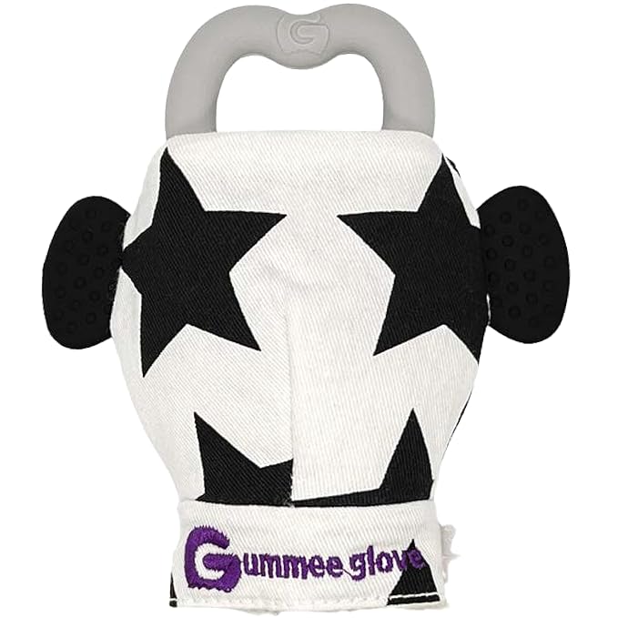 Gummee Glove Baby Teething Mitten - Detachable Teether - Teething Glove 3-6 Months - Teether Mitten for Babies - Baby Gifts Toys