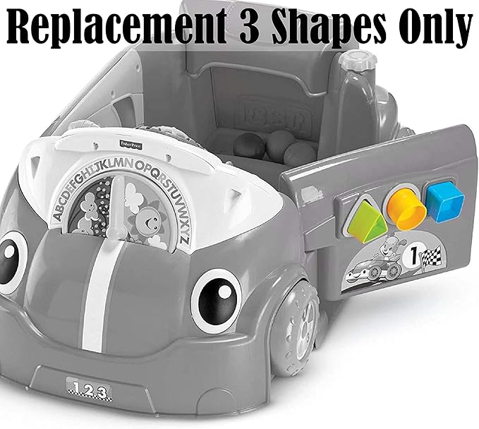 Replacement Parts for Fisher-Price Laugh and Learn Smart Stages Crawl Around Car - DJD10~3 Shapes ~ Also Works with Models GFM96 and CDC78 ~ Colors May Vary