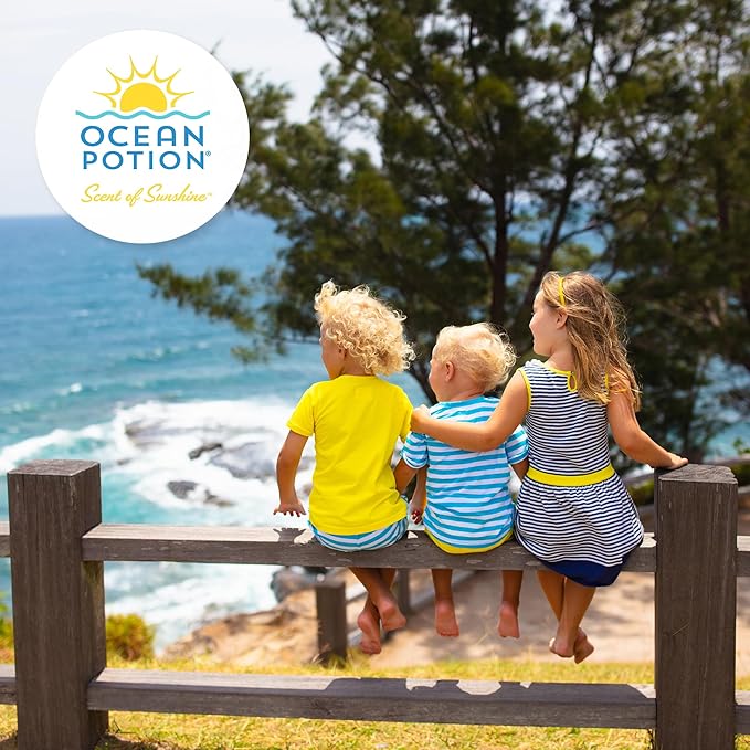 Ocean Potion Sun Care Kids Mineral Sunscreen Continuous Spray SPF 50, Zinc Oxide Mineral Sunscreen Body Spray, Broad Spectrum UVA/UVB Protection, Non-Greasy Water-Resistant Sunscreen for Kids, 5.5 oz
