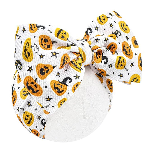 Halloween Baby Girl Bows 7 Inchs Baby Girl Bows Toddler Nylon Headbands Hair Accessories Newborn Headband Bows