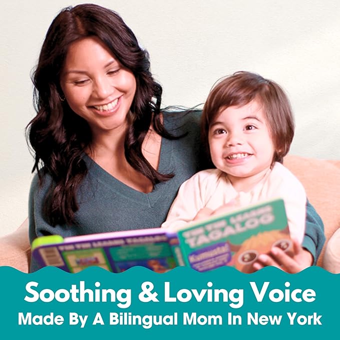 Vol. 3 — Interactive Sound Board Book for Toddlers 1-3, Bilingual English & Filipino Songs & Nursery Rhymes, Talking Musical Book, Musical Toy Gift for Babies & Kids
