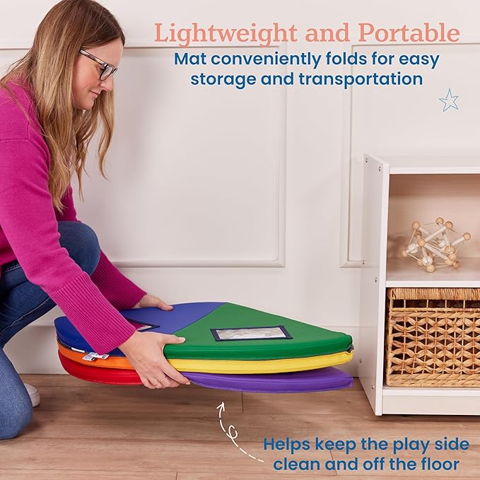 ECR4Kids SoftZone Picture Me Play Mat, Activity Mat, Assorted