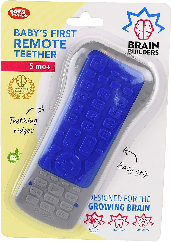 Brain Builders: Baby's First Remote Control Clicker Teether