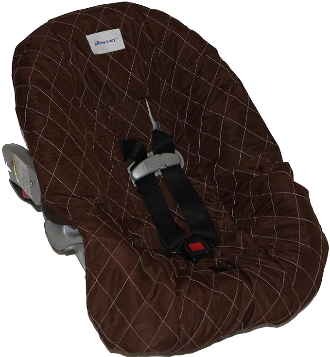 Car Seat Cover, Brown/Pink, Infant