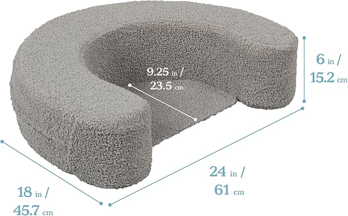 ECR4Kids SoftZone Sit-Up Support Ring, Baby Essentials, Grey