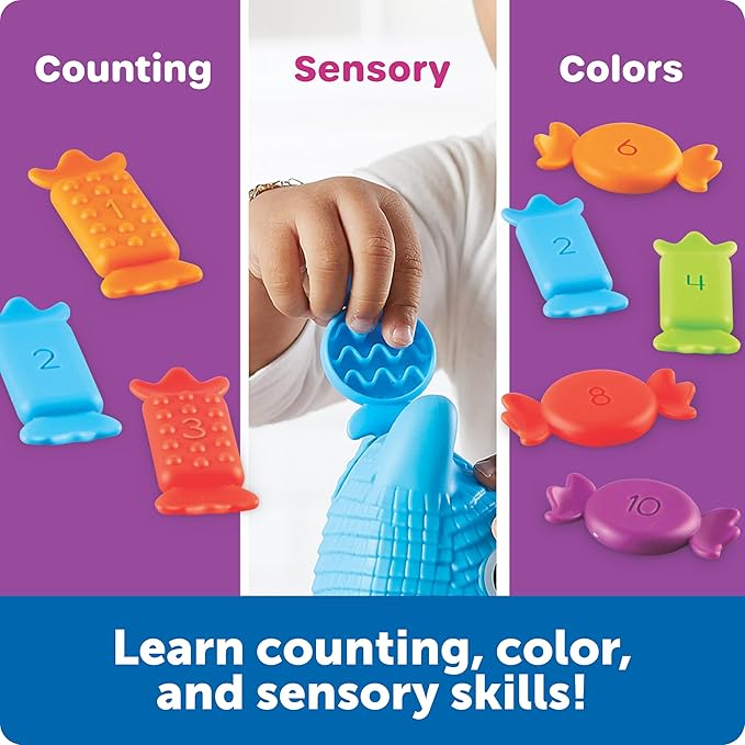 Learning Resources Pia the Fill & Spill Piñata - Toddler Montessori Sensory Toys, Preschool Activities, Counting Manipulatives, Color Sorting, Fine Motor Skills, Birthday Gifts for Boys and Girls