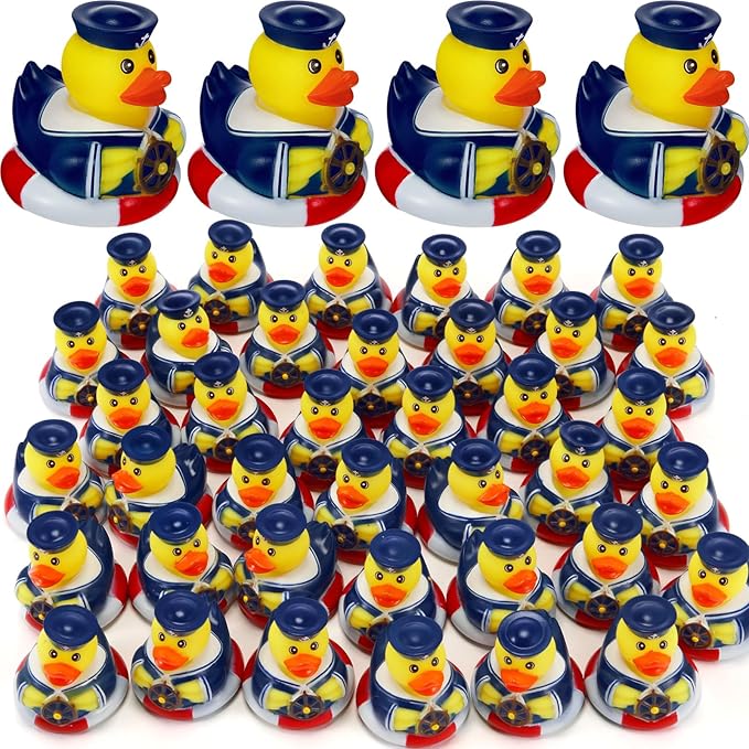 Jerify 12 Pcs Cruise Ships Rubber Ducks 2 Inch Nautical Sailing Rubber Cruise Ship Ducks Bulk for Party Gift Bath Carnival Pool
